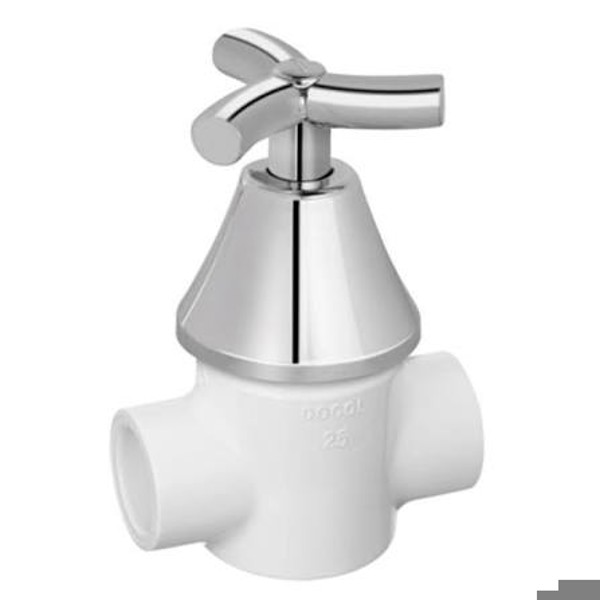 REGISTRO GAVETA DOCOL PVC C/ACABAMENTO 25MM PRIMOR
