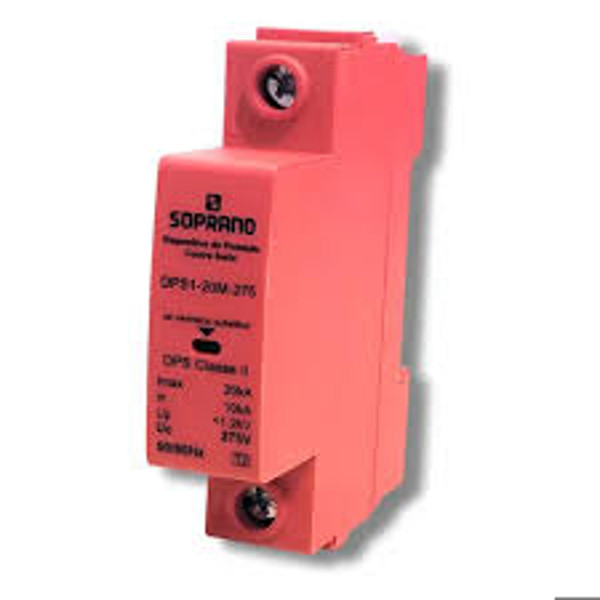 DISJUNTOR DPS SOPRANO VERMELHO 20KA  
