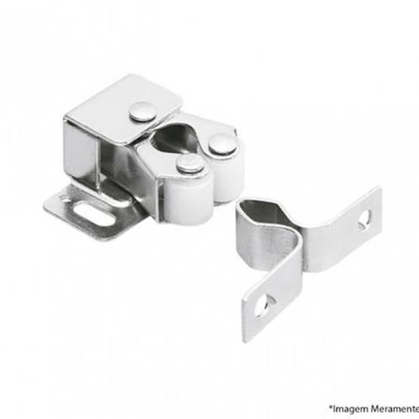 FECHO ROLETE DUPLO BRANCO SOPRANO