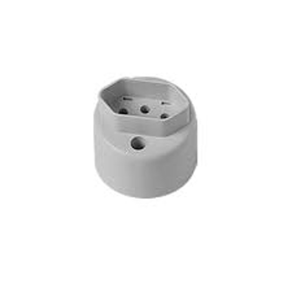 TOMADA SOBREPOR REDONDA ILUMI 2P + T 10A