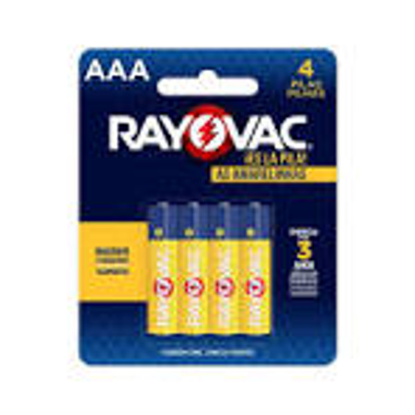 PILHA RAYOVAC AMARELA AAA COM 4