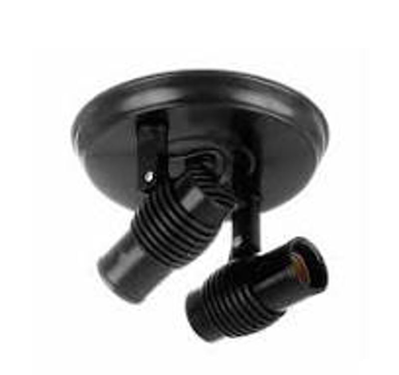 SPOT DUPLO PRETO  E27 