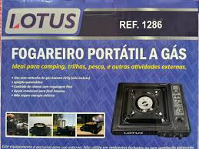 FOGAREIRO PORTATIL A GÁS LOTUS