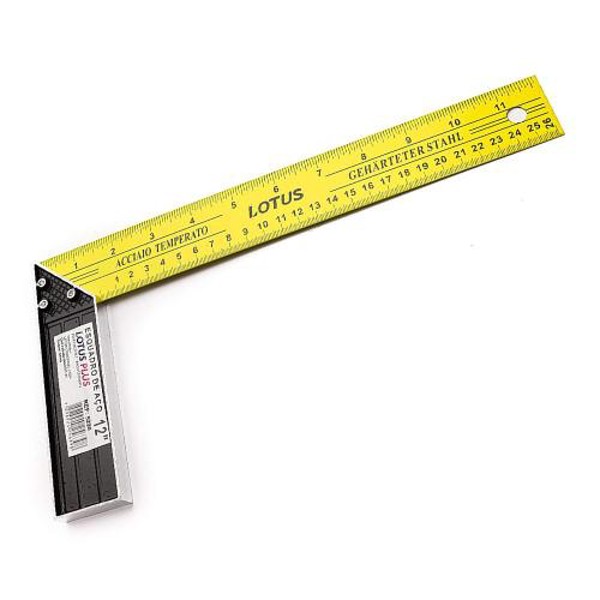 ESQUADRO ACO TEMPERADO LOTUS 12" 30CM