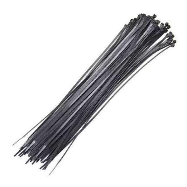 ABRACADEIRA DE NYLON 280MM X 4,8MM PCT C/ 100 PRETA- NOVE54