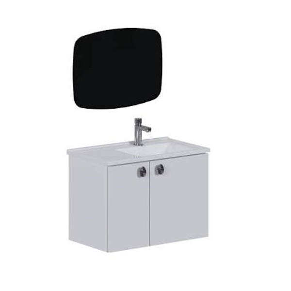 GABINETE ACO P/ BANHEIRO  KIT TARUMA BRANCO - COZIMAX 