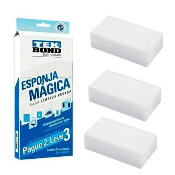 ESPONJA MAGICA TEKBOND C/ 3 UNIDADES