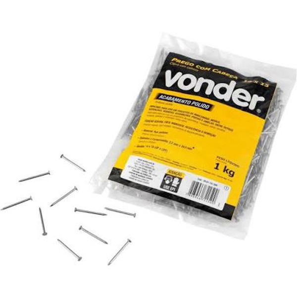 PREGO C/ CABECA VONDER 1.1/4 X 14" (14X15) 1KG 