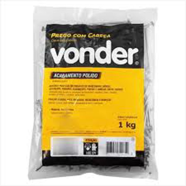 PREGO VONDER C/ CABECA 5 X 4 (23X54) 1KG