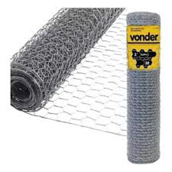 TELA METALICA HEXAGONAL FIO 24 PINTEIRO  1,50 X 1M - VONDER