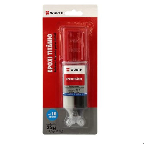 ADESIVO EPÓXI TITÂNIO WURTH 25G - BICOMPONENTE