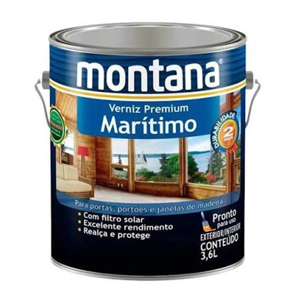 VERNIZ MONTANA MARITIMO NATURAL BRILHANTE 3,6L 