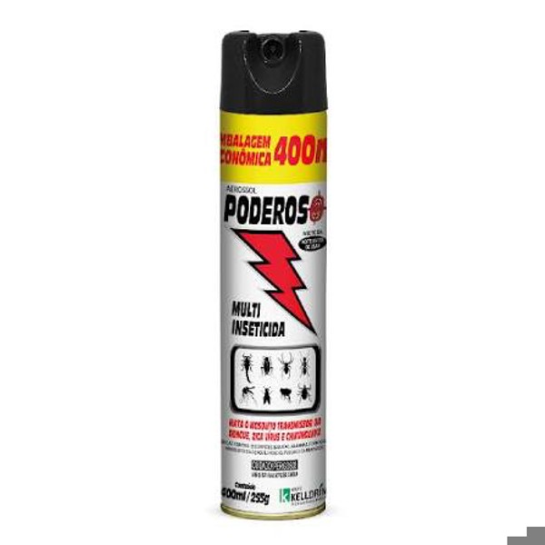 INSETICIDA SPRAY AEROSOL PODEROSO 400ML  