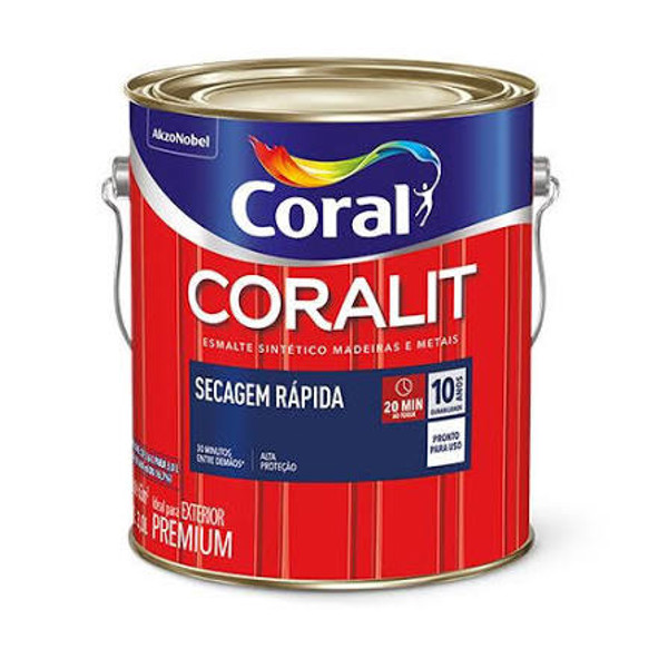 ESMALTE SINTETICO CORAL CORALIT BRANCO 3,0L