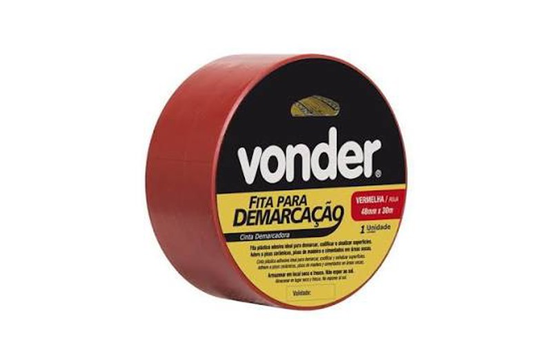 FITA ISOLANTE VONDER VERMELHA 10M