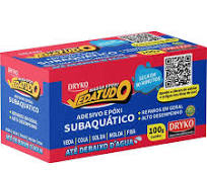 MASSA EPOXI SUBAQUAT VEDATUDO DRYKO 100G 