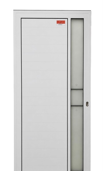 PORTA BRANCA SOFT GLASS VIDRO INCOLOR 2,10 X 80 LADO ESQUERDO