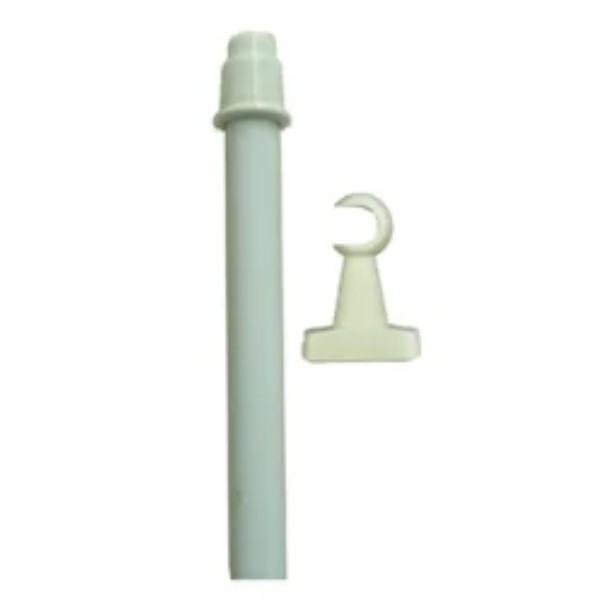 VARAO P/CORTINA BRANCO VENNER 19MM X 2M  