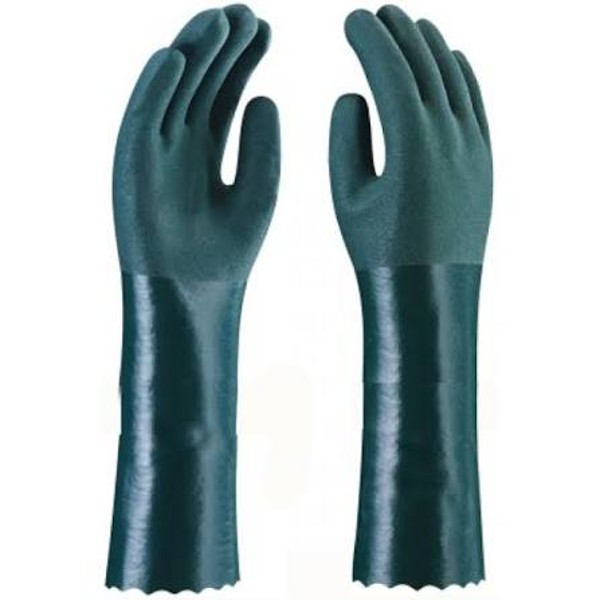 LUVA PVC IMBAT VERDE FORRADA PUNHO 36CM