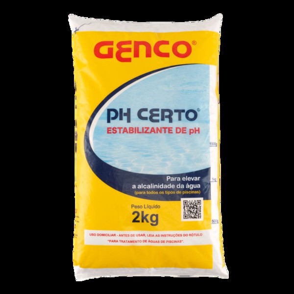 ELEVADOR DE ALCALINIZANTE PH CERTO 2KG GENCO
