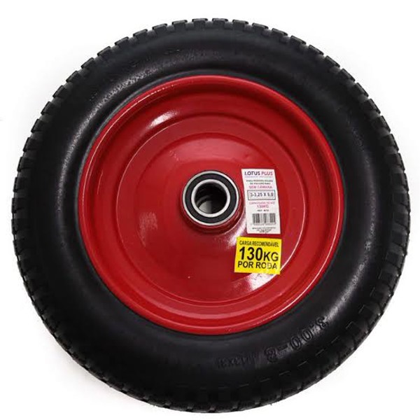 PNEU RODADO SOLIDO S / CAMARA LOTUS - 3, 25 X 8 CAP : 130KG