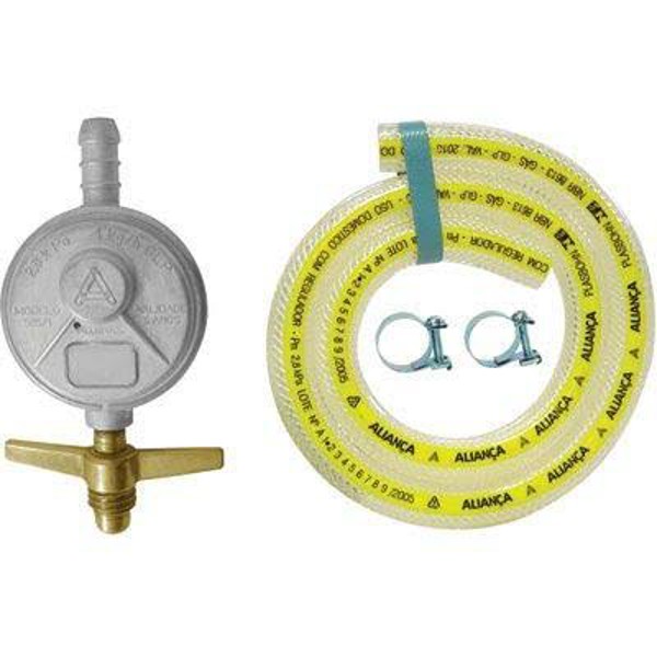 REGULADOR DE GAS ALIANCA C/ MANGUEIRA 1,20M