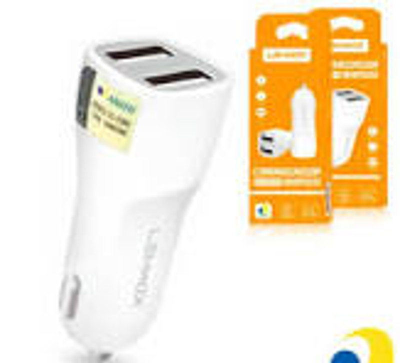 CARREGADOR VEICULAR LEHMOX 2 SAIDAS USB '' 3.1A