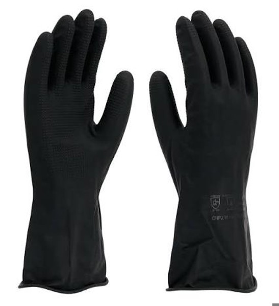 LUVA LATEX IMBAT PRETA  TAM 9 ''M