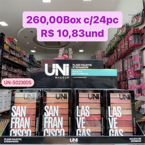 UN-SO230DS PALETA DE SOMBRAS FLASH UNI BOX/24UND