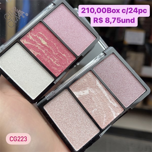 Trio de Iluminador Girl Style City Girls CG223 - Box c/ 24 unid
