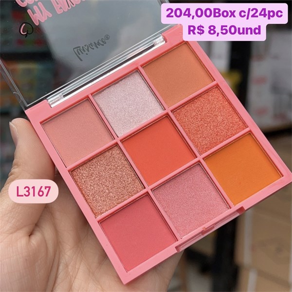 Paleta de Sombras My Favorite Colors Peach Luisance  L3167 BOX/24UND