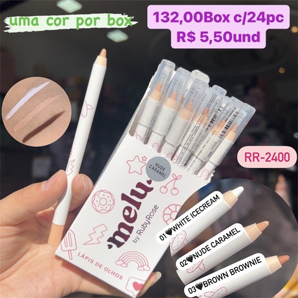 RR2400-02 LAPIS PARA OLHOS 02 NUDE CARAMEL MELU BOX/24UND