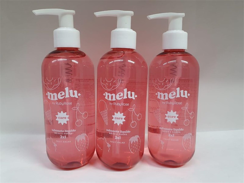 RR4002-1 SABONETE LIQUIDO MAOS E CORPO 2 EM 1 ROSA MELU BOX/6UND