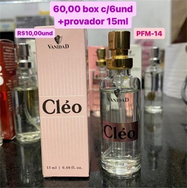 PFM-14 PERFUME CLEO VANIDAD BOX/6UND+PROVADOR 15 ML