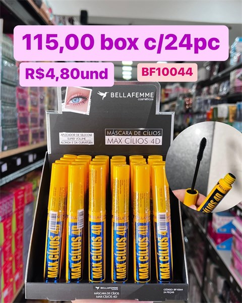 MASCARA PARA CILIOS 4D BELLA FEMME C/24UND BF10044
