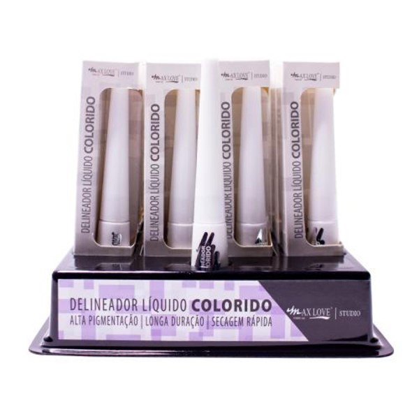 MAX LOVE DELINEADOR LIQUIDO COLORIDO C/ 32