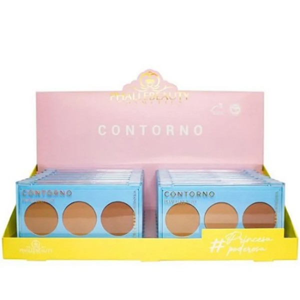 PALETA DE CONTORNO PHALLEBEAUTY  PH03020/16PÇ