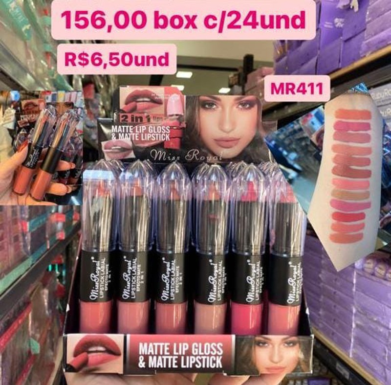 MR441 BATOM LIQUIDO 2 EM 1 MISS ROYAL BOX/24UND