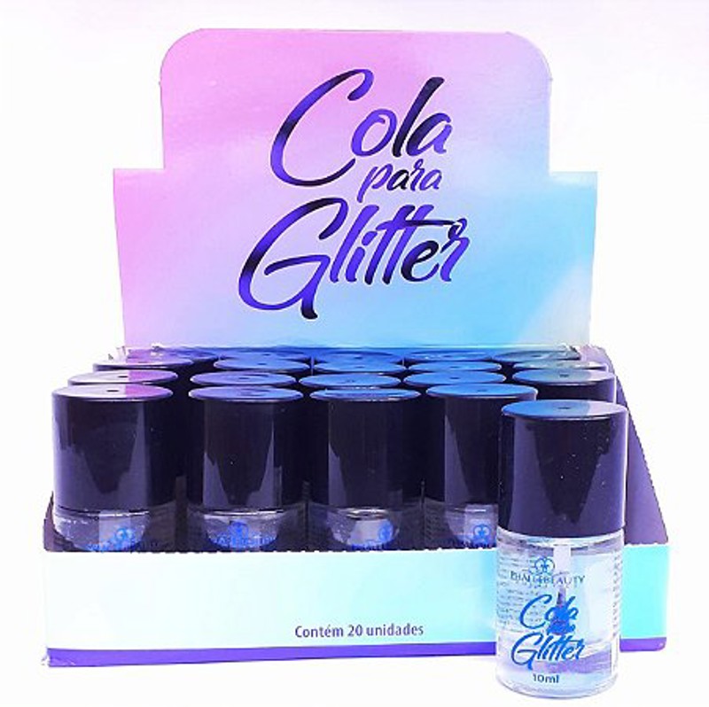 PH005 - COLA PARA GLITTER SECAGEM RÁPIDA E LONGA DURAÇÃO PHALLEBEAUTY BOX 20 UNID