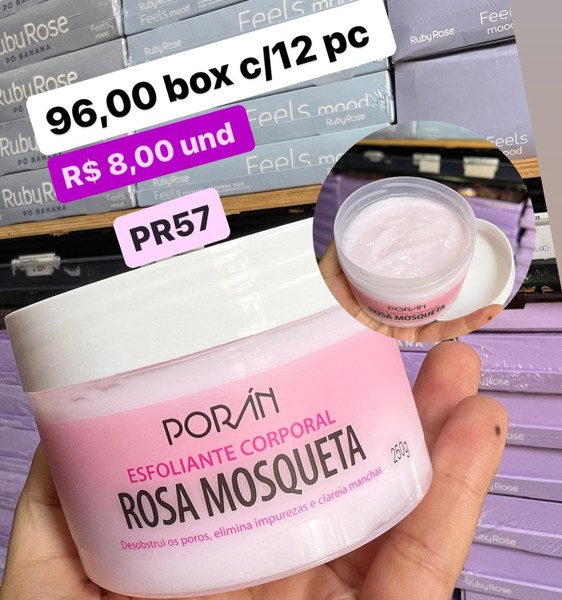 PR57 ESFOLIANTE  CORPORAL ROSA MOQSUETA PORAN BOX/12UND 250g