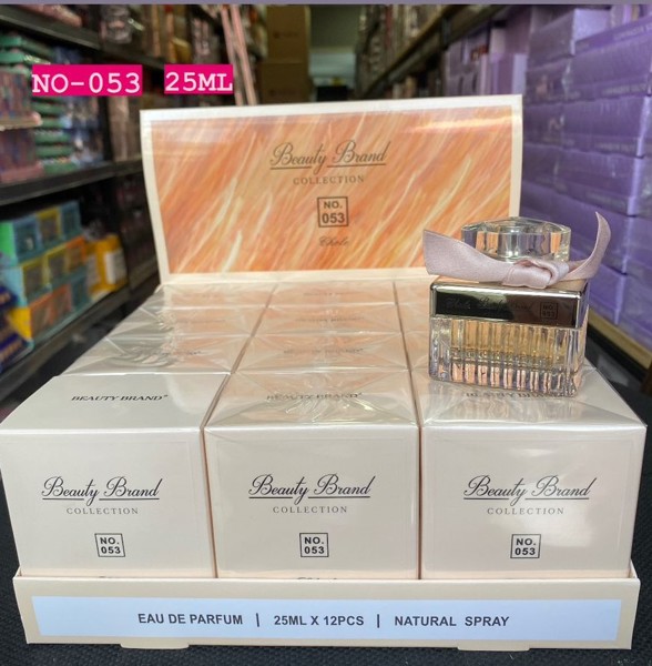 NO-053 PERFUME BEAUTY BRAND COLLECTION 25ML BOX/12UND