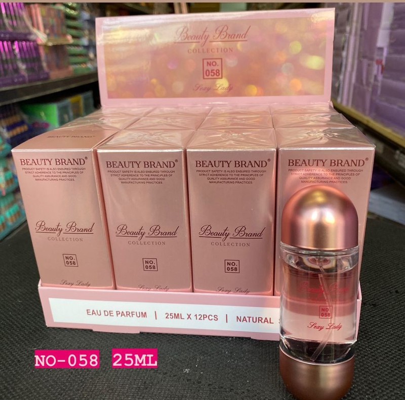 NO-058 PERFUME BEAUTY BRAND COLLECTION 25ML BOX/12UND