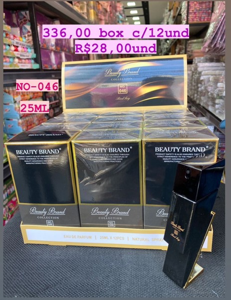 NO-046 PERFUME BEAUTY BRAND COLLECTION 25ML BOX/12UND