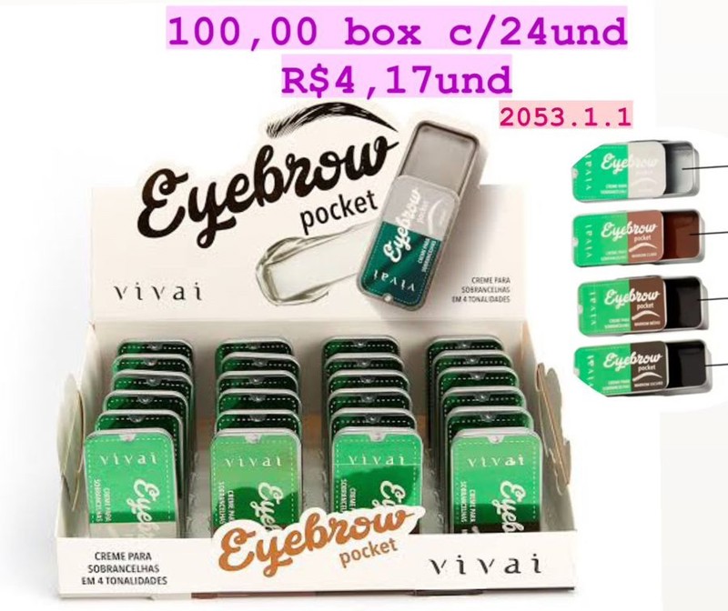 2053.1.1  EYEBROW POCKET VIVAI BOX/24UND