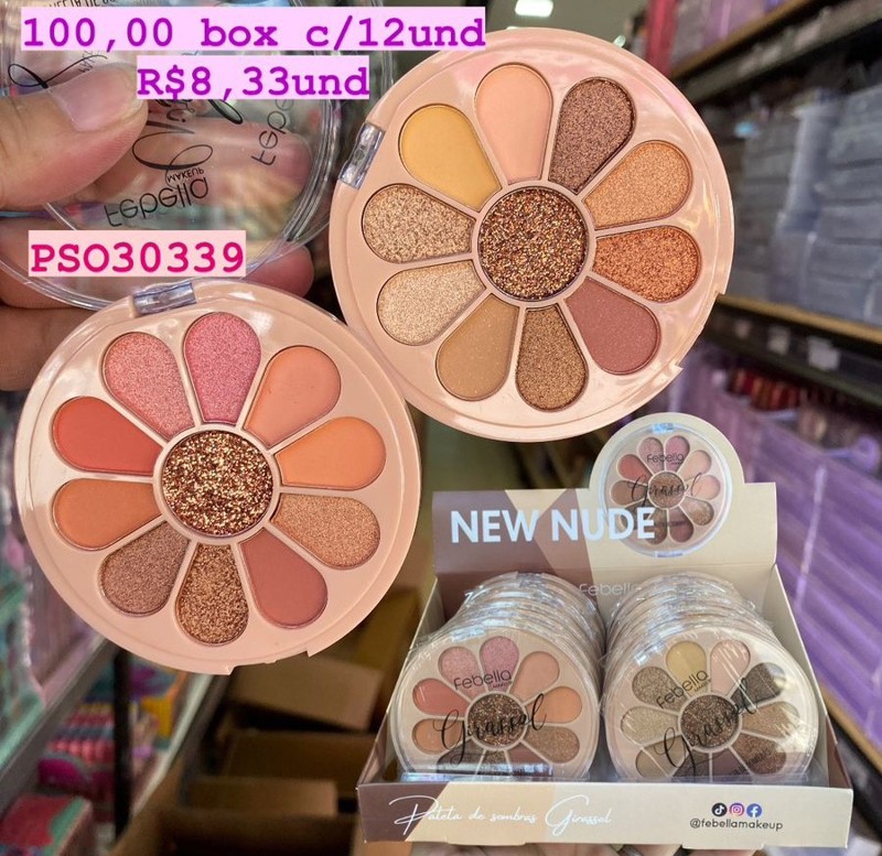 PSO30339 PALRTA DE SOMBRAS 11 CORES FEBELLA BOX/12UND