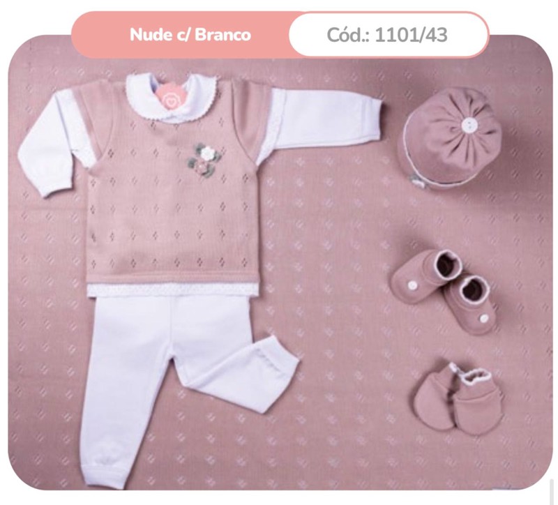 SAIDA MAT SANCHES 7PÇ FEM 1101 - NUDE C/ BRANCO....7898535192979