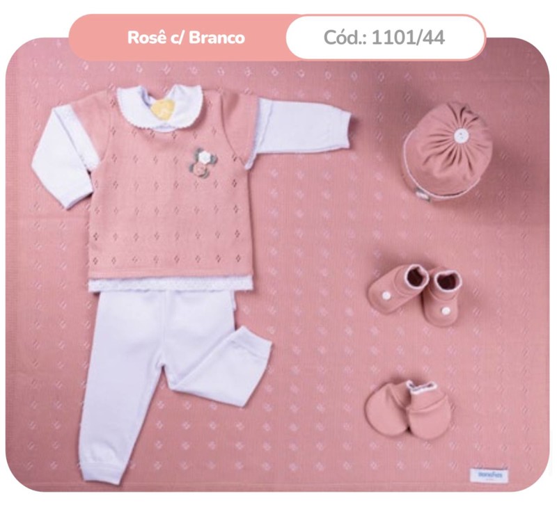 SAIDA MAT SANCHES 7PÇ FEM 1101 - ROSE C/ BRANCO....78985351974177