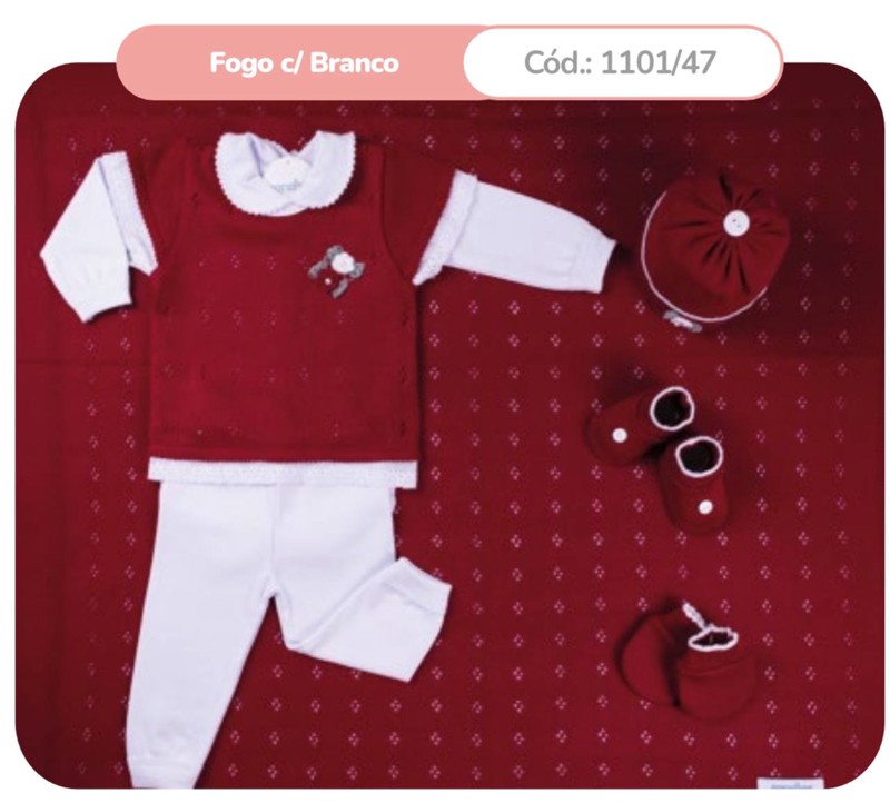 SAIDA MAT SANCHES 7PÇ FEM NOVA 1101 - FOGO C/ BRANCO....7898535193235