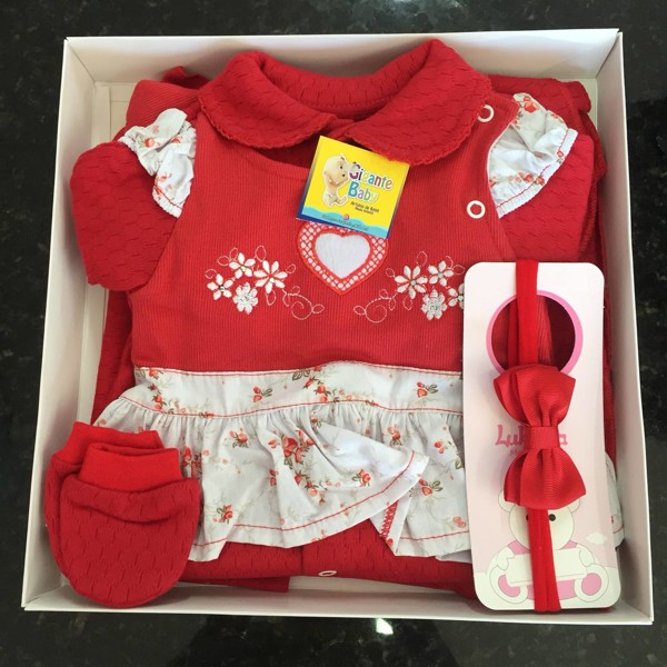 SAIDA MAT LUKINHA FEM MACACAO 10344 - VERMELHO / CORAÇAO....7891204798694