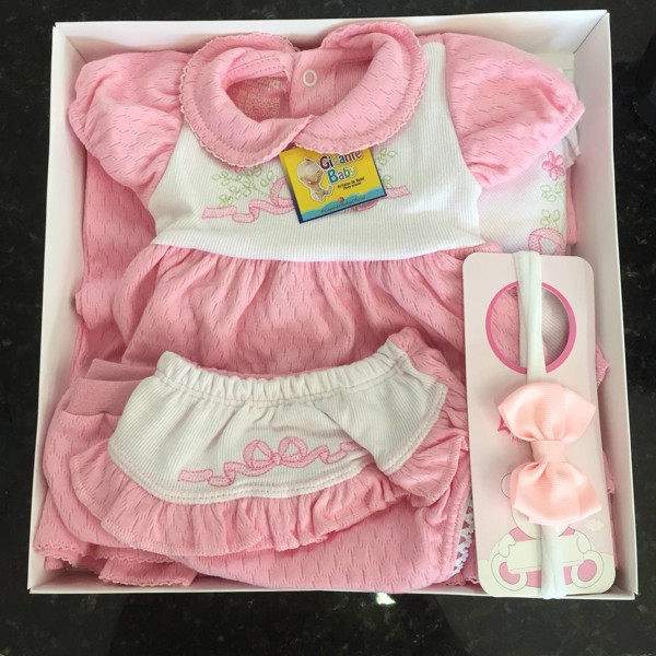 SAIDA MAT LUKINHA FEM VESTIDO 10343 - ROSA BB / LAÇO....7899425239682